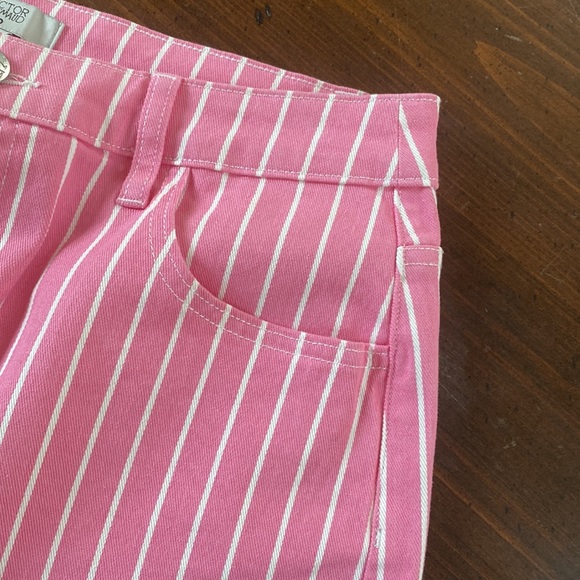 Victor Glemaud skirt pink pinstripe - Picture 3 of 5